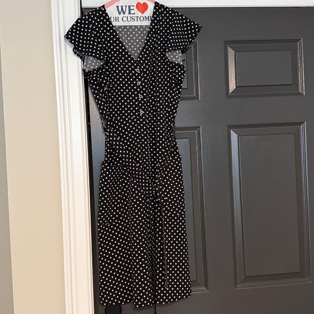 Black Polka Dot Dress